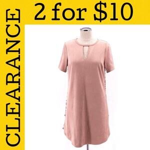 🟡 BLACK SWAN microsuede dress